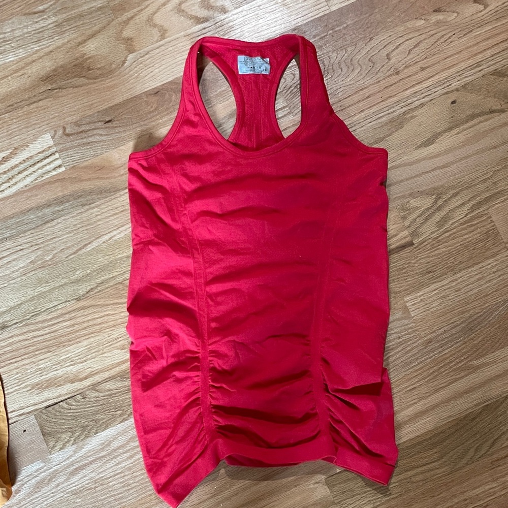 Athleta Vibrant exercise Red Tank Top XS